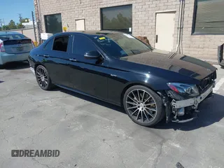 2018 Mercedes-Benz E 43 AMG z VIN WDDZF6EB3JA404625, wystawiony jako IAAI lot #42346161 z przebiegiem 102 605 mil mil oraz . Historia ofert i sprzedaży dostępna na DreamBid. Obrazek 1.
