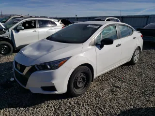 2020 Nissan Versa S with VIN 3N1CN8DV7LL912587, listed as a Copart auction lot 75858734 with 58,444 mi miles and Salvage Title. Bid and sale history available at carsss.com. Image 1.