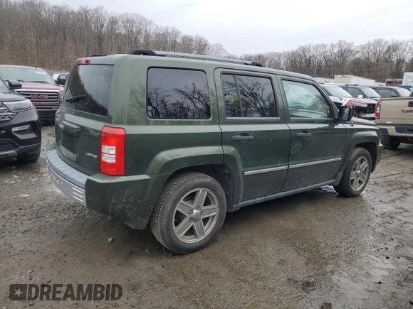 2008 Jeep Patriot Limited with VIN 1J8FT48W28D623151, listed as a Copart auction lot 44363375 with 218,930 mi miles and Salvage Title. Bid and sale history available at DreamBid. Image 3.