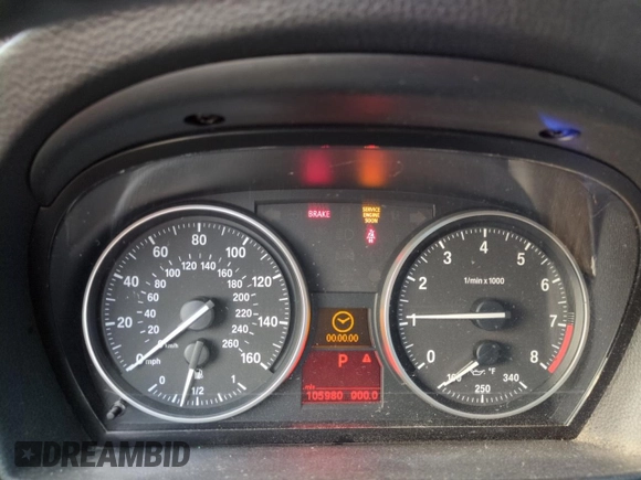 2012 BMW 3 Series 335i with VIN WBAKG7C53CE803457, listed as a Copart auction lot 50101425 with 105,980 mi miles and Salvage title. Bid and sale history available at DreamBid. Image 9.