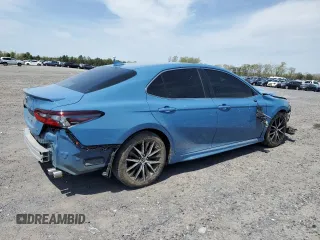 2023 Toyota Camry SE with VIN 4T1G11AK4PU095808, listed as a Copart auction lot 52798085 with 34,266 mi miles and Salvage Title. Bid and sale history available at DreamBid. Image 3.