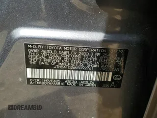 2019 Lexus IS 300 with VIN JTHBA1D26K5092761, listed as a Copart auction lot 52894365 with 74,098 mi miles and Salvage title. Bid and sale history available at DreamBid. Image 14.