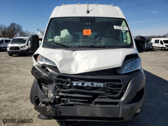 2023 Ram ProMaster Cargo Van with VIN 3C6LRVDG7PE554071, listed as a Copart auction lot 48249165 with 92,425 mi miles and Clean Title. Bid and sale history available at carsss.com. Image 5.