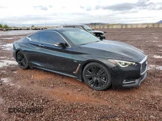 2018 Infiniti Q60 Sport with VIN JN1EV7EK5JM340008, listed as a Copart auction lot 59180555 with 65,856 mi miles and Salvage title. Bid and sale history available at DreamBid. Image 4.