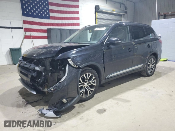 2016 Mitsubishi Outlander SE with VIN JA4AZ3A37GZ024980, listed as a Copart auction lot 48388535 with 126,958 mi miles and Salvage title. Bid and sale history available at DreamBid. Image 1.