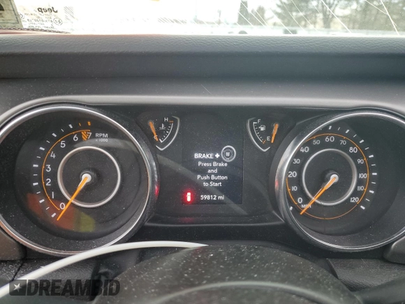 2022 Jeep Wrangler Unlimited Sport with VIN 1C4HJXDG8NW139975, listed as a Copart auction lot 43939515 with 59,812 mi miles and Salvage Title. Bid and sale history available at DreamBid. Image 9.