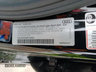 2016 Audi A6 2.0T Premium with VIN WAUCFAFC8GN103633, listed as a Copart auction lot 37440303 with 70,759 mi miles. Bid and sale history available at carsss.com. Image 12.