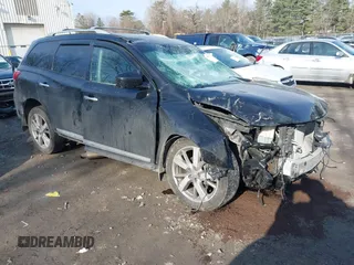 2013 Nissan Pathfinder Platinum with VIN 5N1AR2MM1DC659689, listed as a IAAI auction lot 41778046 with 134,767 mi miles and . Bid and sale history available at DreamBid. Image 1.