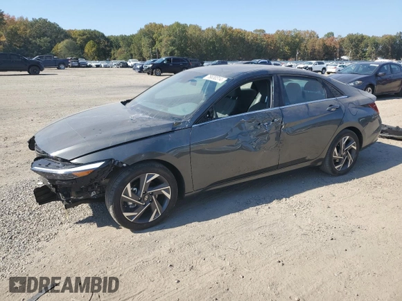 2024 Hyundai Elantra SEL with VIN KMHLS4DG0RU717599, listed as a Copart auction lot 76830314 with 7,205 mi miles and Salvage title. Bid and sale history available at DreamBid. Image 1.