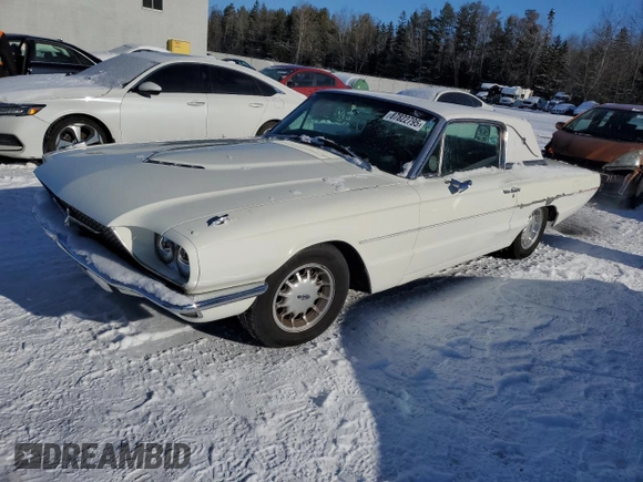 1966 Ford Thunderbird with VIN 6Y87Z154605, listed as a Copart auction lot 87822795 with 11 mi miles and Clean Title. Bid and sale history available at DreamBid. Image 1.
