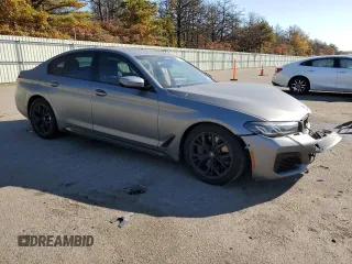 2023 BMW 5 Series M550i xDrive with VIN WBA13BK09PCN61839, listed as a Copart auction lot 76614694 with 16,279 mi miles and Salvage title. Bid and sale history available at DreamBid. Image 4.