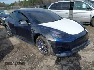 2020 Tesla Model 3 Standard Range Plus with VIN 5YJ3E1EA5LF632083, listed as a IAAI auction lot 41792008 with 33,036 mi miles. Bid and sale history available at carsss.com. Image 1.