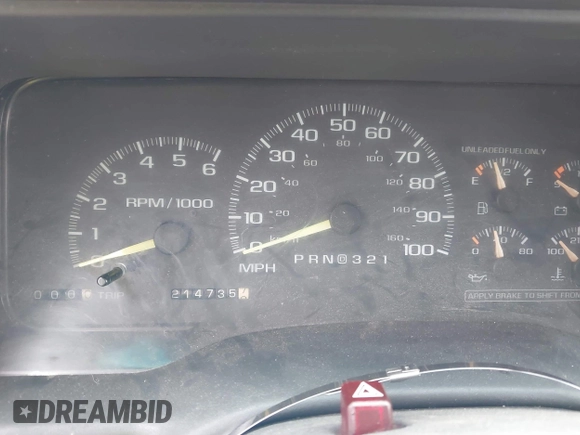 1997 GMC Yukon with VIN 1GKEK13R6VJ715421, listed as a IAAI auction lot 41811398 with 214,735 mi miles. Bid and sale history available at carsss.com. Image 7.