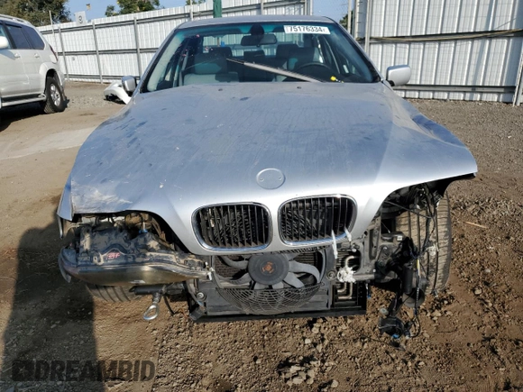 2000 BMW 5 Series 528iA with VIN WBADM6345YGU29738, listed as a Copart auction lot 75176334 with 160,821 mi miles and Salvage Title. Bid and sale history available at carsss.com. Image 5.