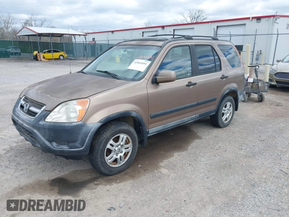2002 Honda CR-V EX with VIN JHLRD78872C088970, listed as a IAAI auction lot 42041051 with 258,173 mi miles. Bid and sale history available at carsss.com. Image 2.