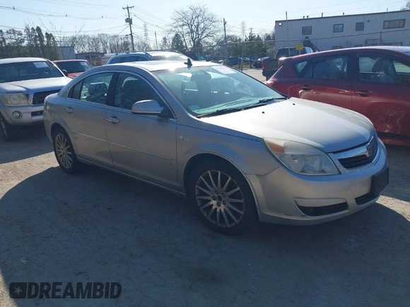 2007 Saturn Aura XR with VIN 1G8ZV57767F307098, listed as a IAAI auction lot 42050113 with 90,368 mi miles. Bid and sale history available at carsss.com. Image 1.