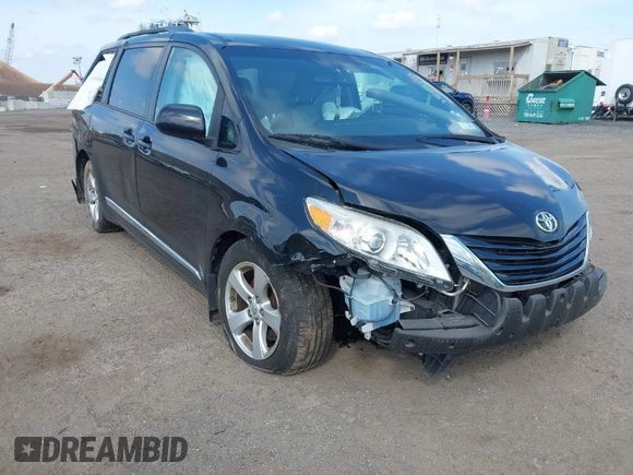 2016 Toyota Sienna LE AAS with VIN 5TDKK3DC8GS739715, listed as a IAAI auction lot 42015201 with 68,417 mi miles. Bid and sale history available at carsss.com. Image 1.