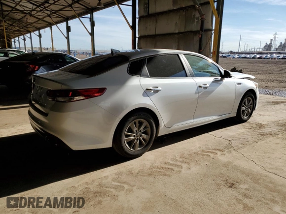 2016 Kia Optima LX with VIN KNAGT4L38G5106693, listed as a Copart auction lot 53914455 with 0 mi miles and Salvage Title. Bid and sale history available at carsss.com. Image 3.