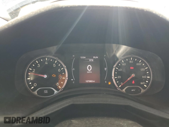 2017 Jeep Renegade Sport with VIN ZACCJAAH4HPF49470, listed as a Copart auction lot 53633315 with 107,962 mi miles and Clean title. Bid and sale history available at DreamBid. Image 9.