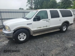 2000 Ford Excursion Limited z VIN 1FMNU42S3YED08967, wystawiony jako Copart lot #60062035 z przebiegiem 212 040 mil mil oraz Czysty tytuł • Clean title. Historia ofert i sprzedaży dostępna na DreamBid. Obrazek 1.