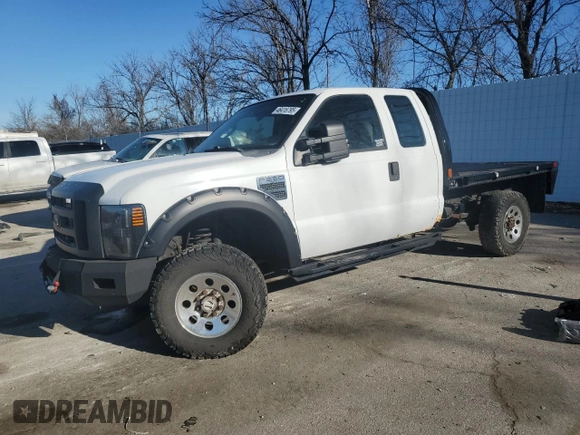 2008 Ford Super Duty F-250 SRW XL with VIN 1FTSX21Y68ED99497, listed as a Copart auction lot 46416795 with 0 mi miles and Salvage Title. Bid and sale history available at carsss.com. Image 1.