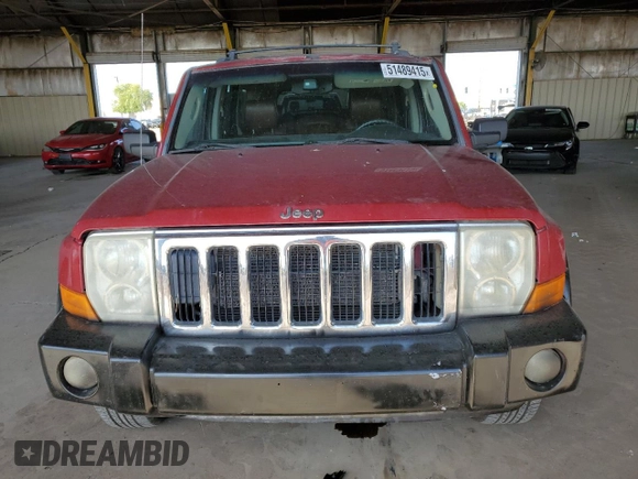 2006 Jeep Commander Limited с VIN 1J8HH58296C293945, выставлен на аукционе Copart как лот 51489415 с пробегом 172 704 миль миль и Чистый • Clean title. История ставок и продаж доступна на DreamBid. Изображение 5.
