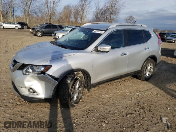 2014 Nissan Rogue SL with VIN 5N1AT2MV2EC811765, listed as a Copart auction lot 48241115 with 146,821 mi miles and Salvage Title. Bid and sale history available at carsss.com. Image 1.