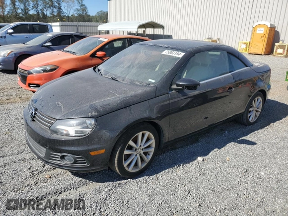 2013 Volkswagen Eos Komfort with VIN WVWBW8AH3DV003705, listed as a Copart auction lot 75803184 with Not Provided miles and Salvage Title. Bid and sale history available at DreamBid. Image 1.