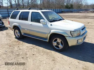 2002 Infiniti QX4 with VIN JNRDR09X82W210434, listed as a IAAI auction lot 41638875 with 230,765 mi miles and . Bid and sale history available at DreamBid. Image 1.