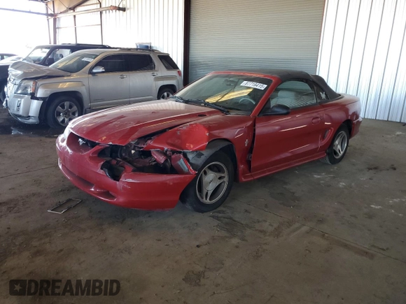 1998 Ford Mustang with VIN 1FAFP4447WF245920, listed as a Copart auction lot 87719415 with 211,426 mi miles and Salvage Title. Bid and sale history available at carsss.com. Image 1.