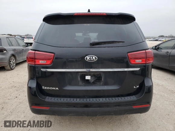 2020 Kia Sedona LX with VIN KNDMB5C13L6633283, listed as a Copart auction lot 46041775 with 83,065 mi miles and Salvage Title. Bid and sale history available at carsss.com. Image 6.