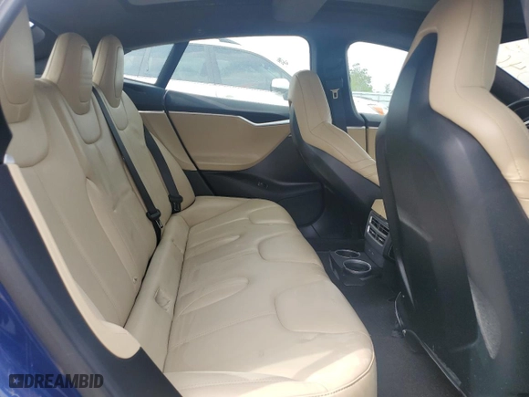 2016 Tesla Model S 90D with VIN 5YJSA1E25GF158223, listed as a Copart auction lot 47727765 with 43,812 mi miles and Salvage Title. Bid and sale history available at carsss.com. Image 10.