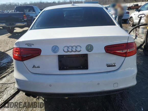 2016 Audi A4 Premium with VIN WAUBFAFL0GN015980, listed as a Copart auction lot 87411934 with 71,529 mi miles and Salvage Title. Bid and sale history available at carsss.com. Image 6.
