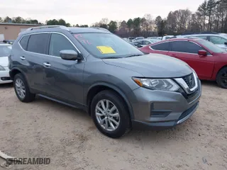2018 Nissan Rogue S with VIN KNMAT2MVXJP614205, listed as a IAAI auction lot 41843085 with 84,693 mi miles. Bid and sale history available at carsss.com. Image 1.