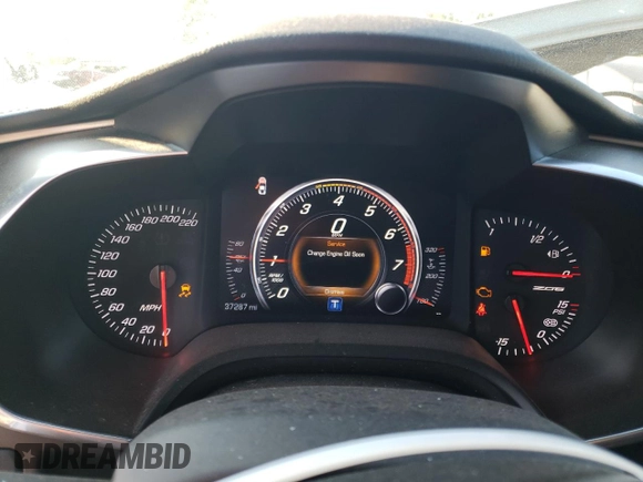 2015 Chevrolet Corvette Z06 2LZ with VIN 1G1YR2D67F5606760, listed as a Copart auction lot 65966274 with 37,287 mi miles and Non Repairable. Bid and sale history available at carsss.com. Image 9.