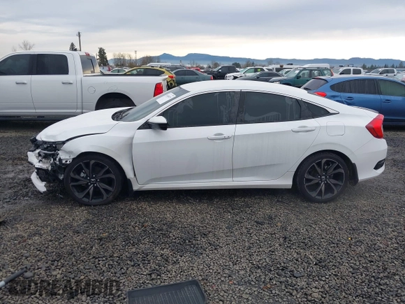 2020 Honda Civic Sedan Sport with VIN 19XFC2F87LE216756, listed as a IAAI auction lot 41640875 with 45,666 mi miles. Bid and sale history available at carsss.com. Image 15.