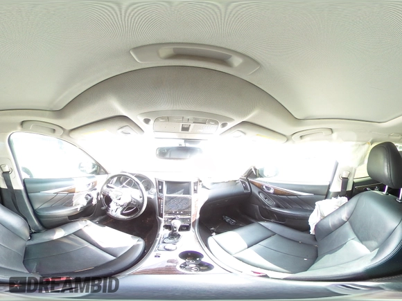 2018 Infiniti Q50 Luxe with VIN JN1EV7AR1JM430839, listed as a Copart auction lot 57727515 with 89,476 mi miles and Salvage title. Bid and sale history available at DreamBid. Image 14.