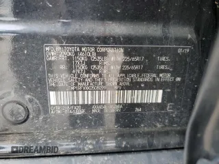 2019 Toyota RAV4 XLE with VIN JTMP1RFVXKD508099, listed as a Copart auction lot 51432015 with 90,487 mi miles and Salvage Title. Bid and sale history available at DreamBid. Image 15.