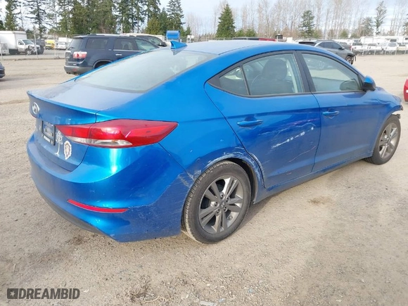2017 Hyundai Elantra Limited with VIN 5NPD84LF6HH197255, listed as a IAAI auction lot 41761784 with 61,817 mi miles. Bid and sale history available at carsss.com. Image 4.