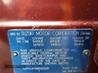 2008 Suzuki SX4 Touring Pkg 2 with VIN JS2YC417885101241, listed as a Copart auction lot 47620805 with 135,194 mi miles and Salvage Title. Bid and sale history available at carsss.com. Image 15.