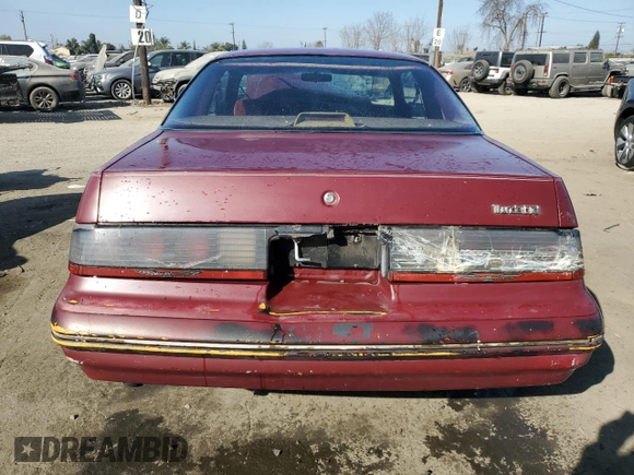 1987 Ford Thunderbird with VIN 1FABP6034HH150617, listed as a Copart auction lot 88818505 with 115,619 mi miles and Salvage Title. Bid and sale history available at carsss.com. Image 6.