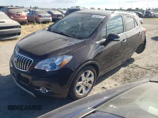 2016 Buick Encore Leather with VIN KL4CJCSB3GB572828, listed as a Copart auction lot 60502714 with 91,621 mi miles and Salvage Title. Bid and sale history available at carsss.com. Image 1.
