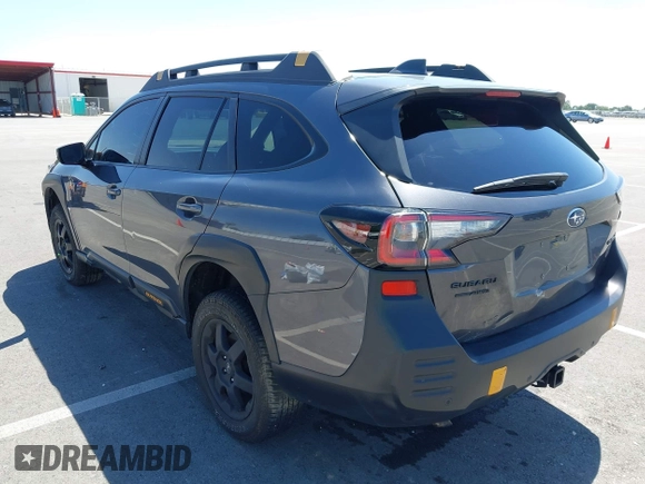 2023 Subaru Outback Wilderness with VIN 4S4BTGUD9P3119756, listed as a IAAI auction lot 42206143 with 33,502 mi miles and . Bid and sale history available at DreamBid. Image 3.