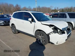 2016 Subaru Forester 2.0XT Premium with VIN JF2SJGDC3GH527384, listed as a IAAI auction lot 41763974 with 107,411 mi miles. Bid and sale history available at carsss.com. Image 1.