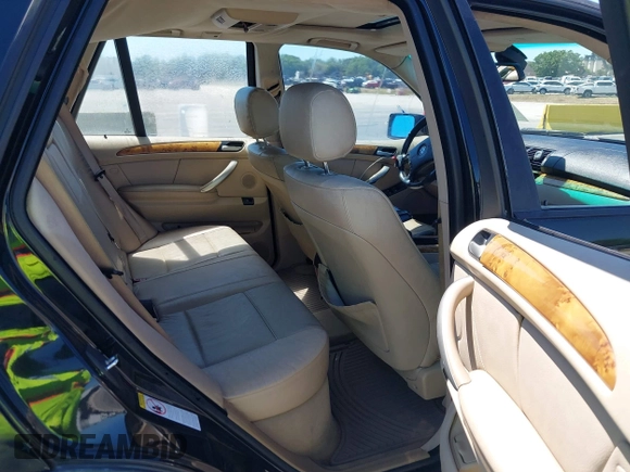 2002 BMW X5 3.0i with VIN 5UXFA53502LV70219, listed as a IAAI auction lot 41825148 with 0 mi miles. Bid and sale history available at carsss.com. Image 8.