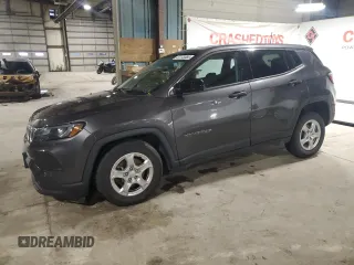 2022 Jeep Compass Sport с VIN 3C4NJCAB1NT145580, выставлен на аукционе Copart как лот 47773065 с пробегом Не указан миль и Списание • Salvage title. История ставок и продаж доступна на DreamBid. Изображение 1.