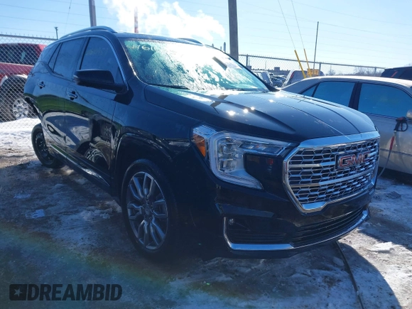2024 GMC Terrain Denali with VIN 3GKALXEG7RL286363, listed as a IAAI auction lot 41610957 with 1,989 mi miles and . Bid and sale history available at DreamBid. Image 1.