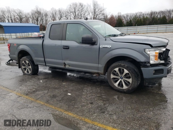 2020 Ford F-150 XL with VIN 1FTEX1EP3LKD85530, listed as a Copart auction lot 85218934 with 186,675 mi miles and Salvage title. Bid and sale history available at DreamBid. Image 4.
