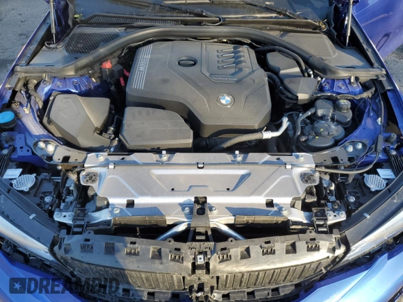 2021 BMW 3 Series 330i xDrive with VIN 3MW5R7J0XM8C14425, listed as a Copart auction lot 72910854 with 9,465 mi miles and Salvage Title. Bid and sale history available at DreamBid. Image 12.