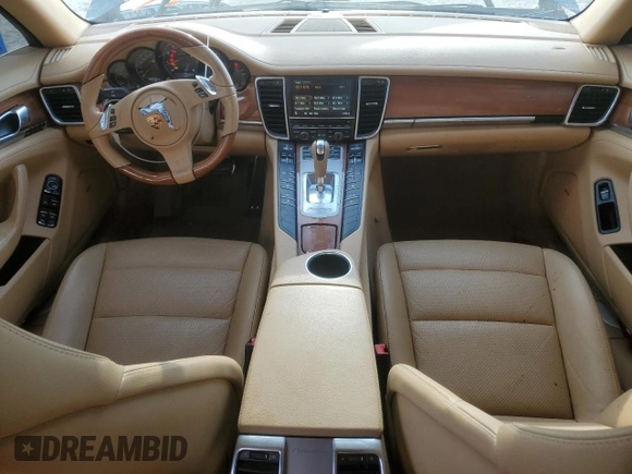2012 Porsche Panamera with VIN WP0AA2A72CL014591, listed as a Copart auction lot 53311425 with 65,730 mi miles and Salvage title. Bid and sale history available at DreamBid. Image 8.
